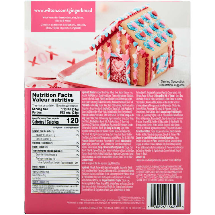 Ready to Build Cupid's Cottage Petite Cookie House Kit, 14-Piece