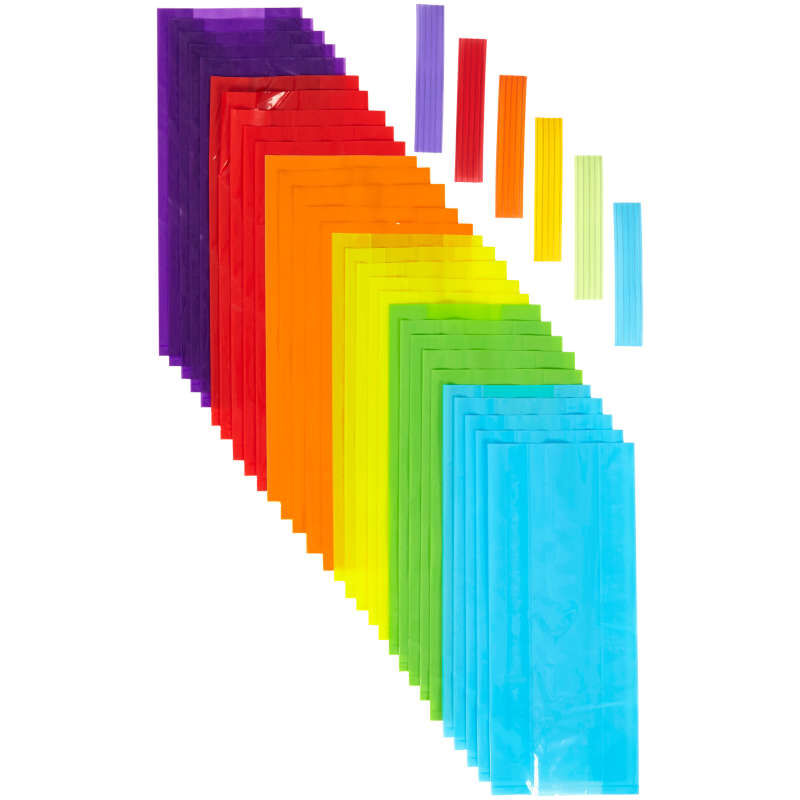 Colored Treat Bags, 30-Count image number 3