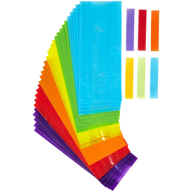 Colored Treat Bags, 30-Count