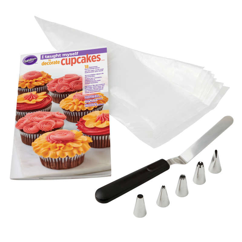 "I Taught Myself To Decorate Cupcakes" Cupcake Decorating Book Set - How To Decorate Cupcakes image number 0