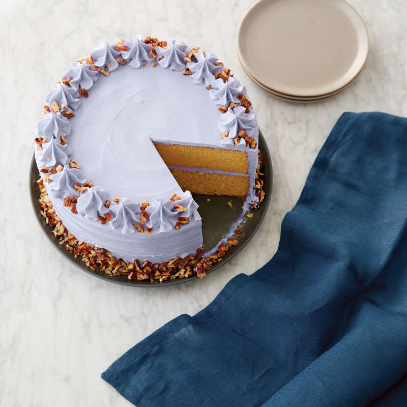 Diamond-Infused Non-Stick Navy Blue Round Baking Pan, 9-inch image number 4