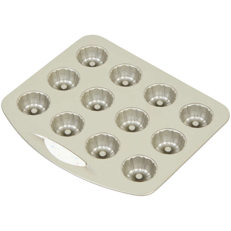 Daily Delights Non-Stick Mini Fluted Tube Pan, 12-Cavity