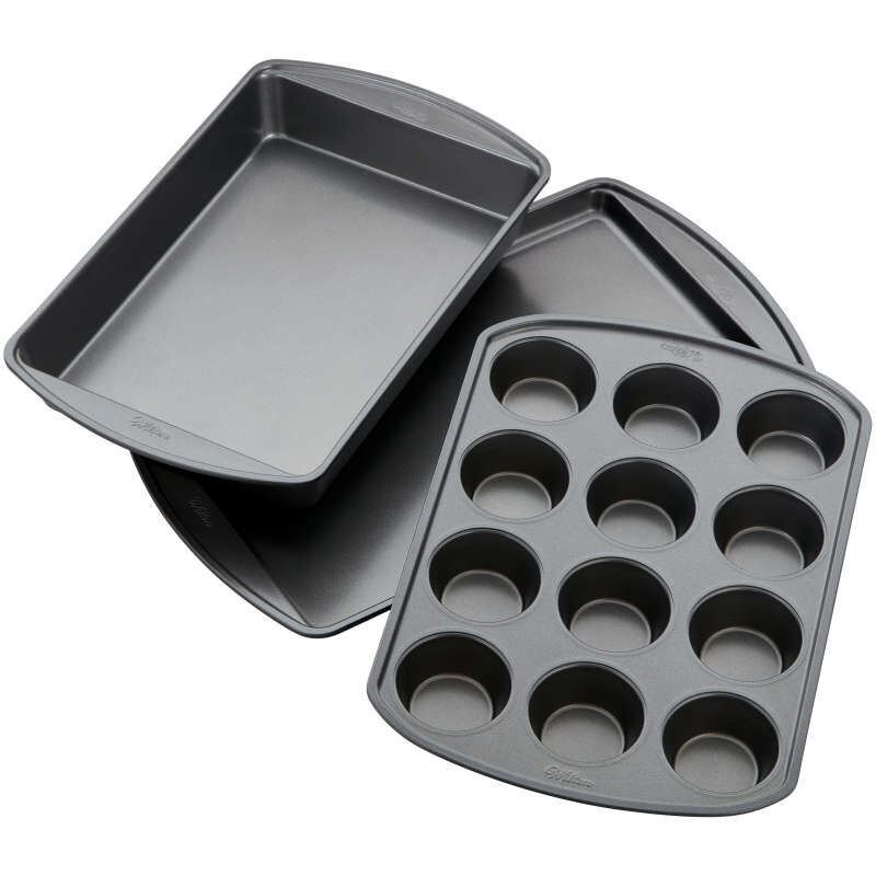 Perfect Results Muffin, Baking and Oblong Pan Bakeware Set, 3-Piece image number 0