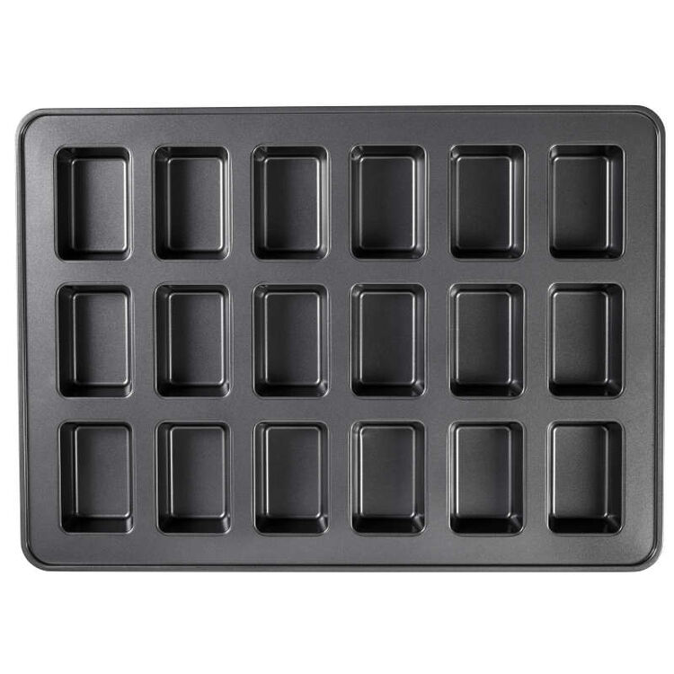 Perfect Results Premium Non-Stick Mini Loaf Pan, 18-Cavity