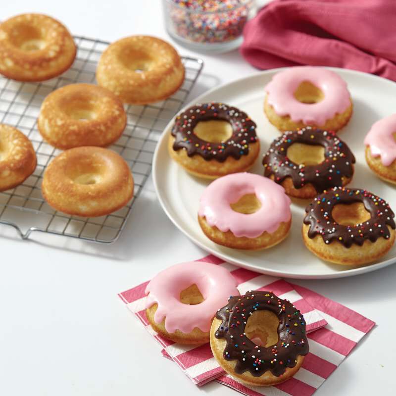 Chocolate and Strawberry Cake Donuts image number 4