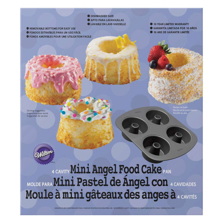 Mini Angel Food Cake Pan, 4-Cavity