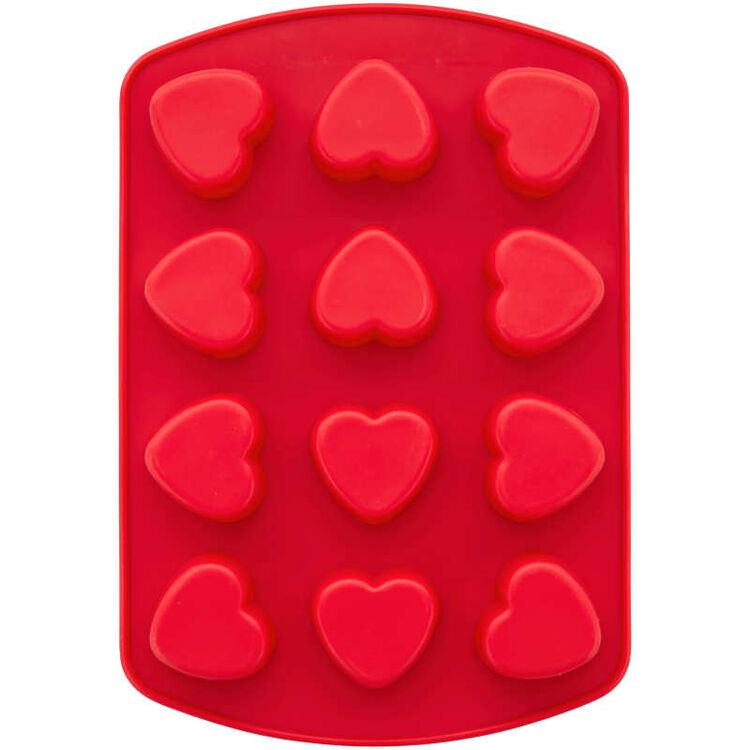 Valentine's Day Small Heart Silicone Candy Mold, 12-Cavity