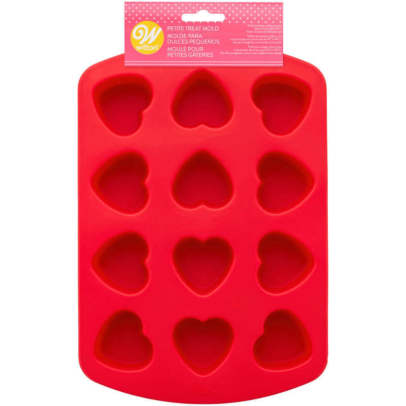 Valentine's Day Small Heart Silicone Candy Mold, 12-Cavity image number 4