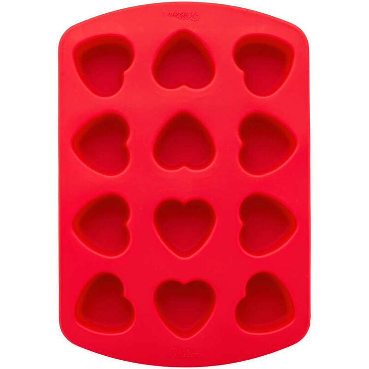 Valentine's Day Small Heart Silicone Candy Mold, 12-Cavity