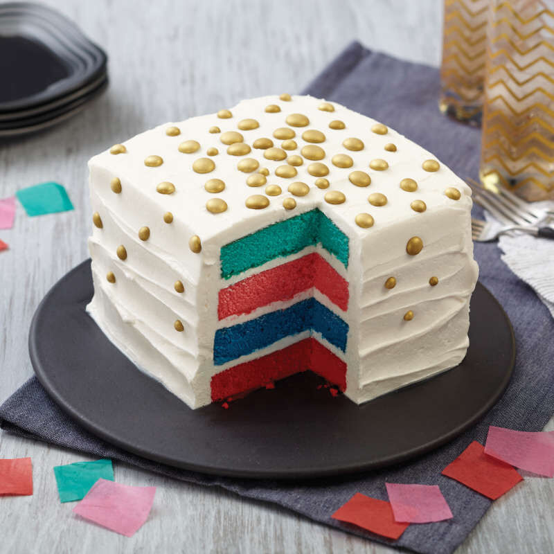 Easy Layers Square Cake Pan Set, 4-Piece image number 4