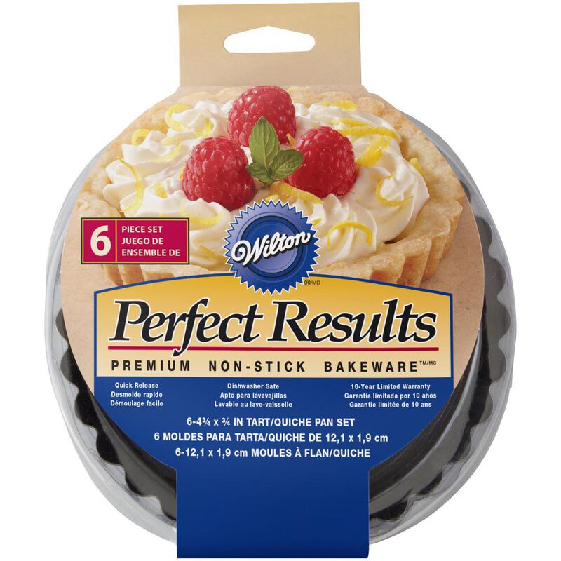 Perfect Results Non-Stick Tart Pan Set, 6-Piece image number 0