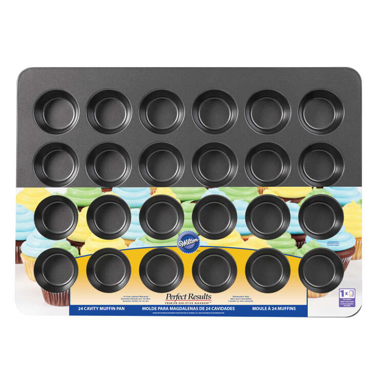 Perfect Results Premium Non-Stick Bakeware Mega Muffin and Cupcake Baking Pan, 24-Cup