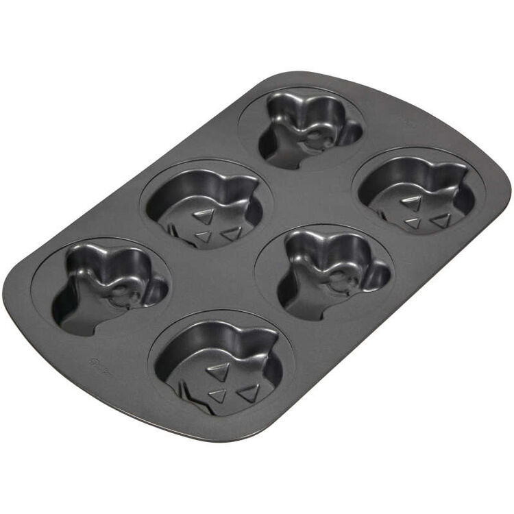 Halloween Ghost and Pumpkin Mini Cake Pan, 6-Cavity