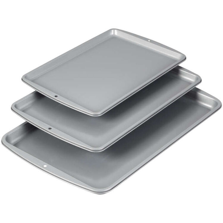 Recipe Right Cookie Sheet Set, 3-Piece Non-Stick Baking Sheets