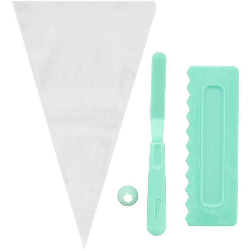 Watercolor Cake Decorating Set, 4-Piece image number 2