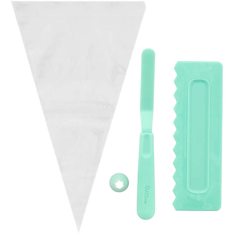 Watercolor Cake Decorating Set, 4-Piece