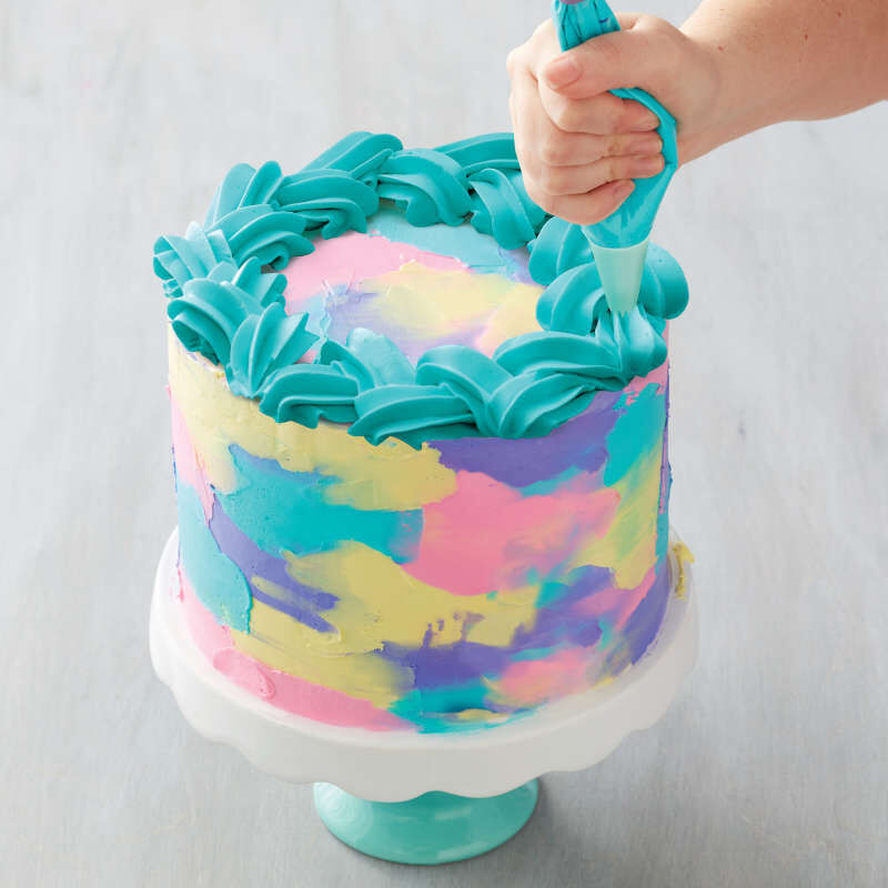 Watercolor Cake Decorating Set, 4-Piece image number 6