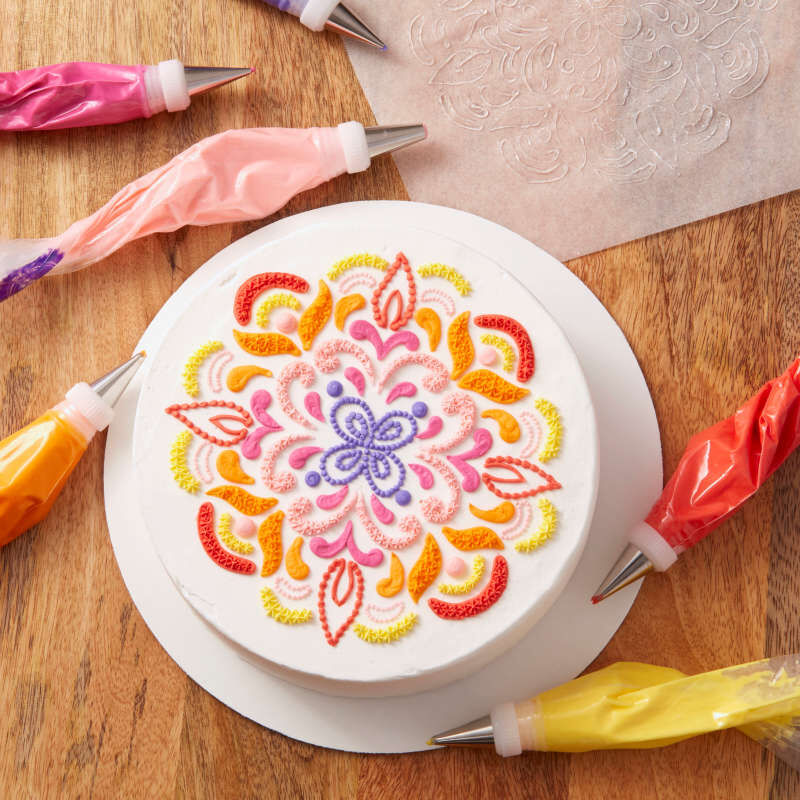 Beautiful Buttercream Decorated Cake image number 7