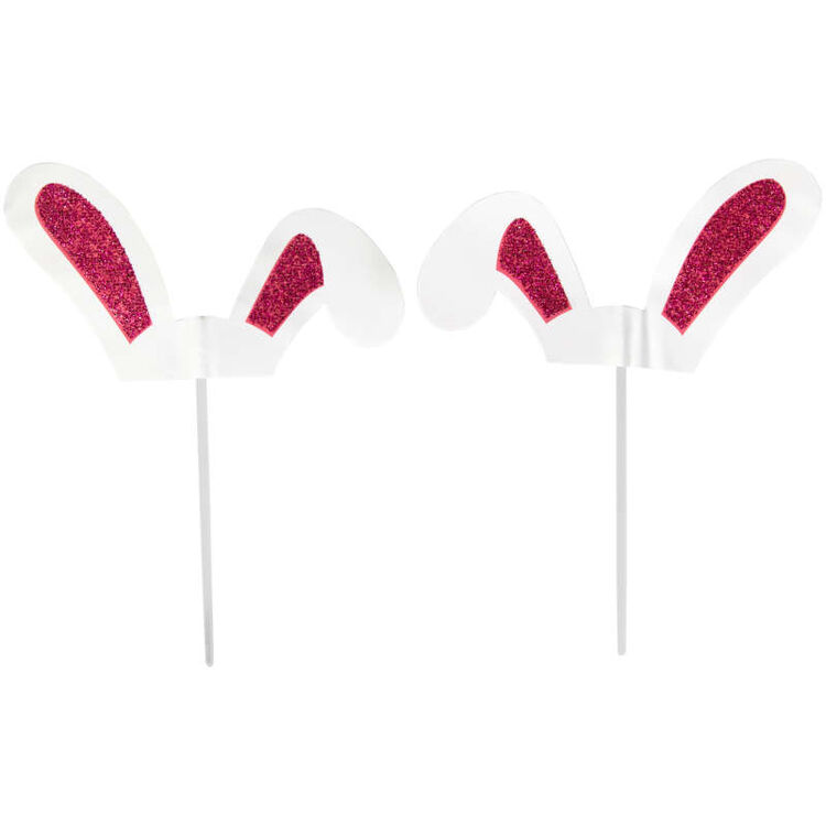 Bunny Ears Cupcake Toppers, 24-Count
