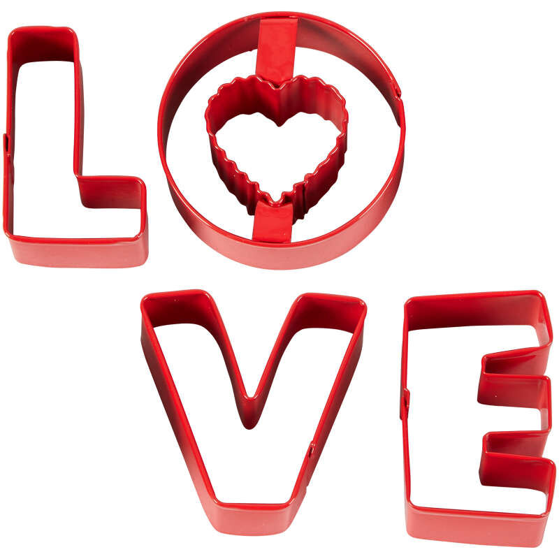 Love Cookie Cutters, 4-Piece Set image number 0