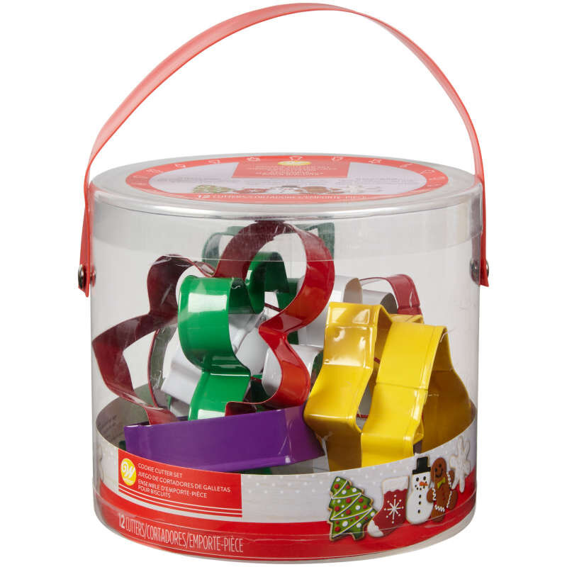 Metal Holiday Cookie Cutters, 12-Piece Set image number 1