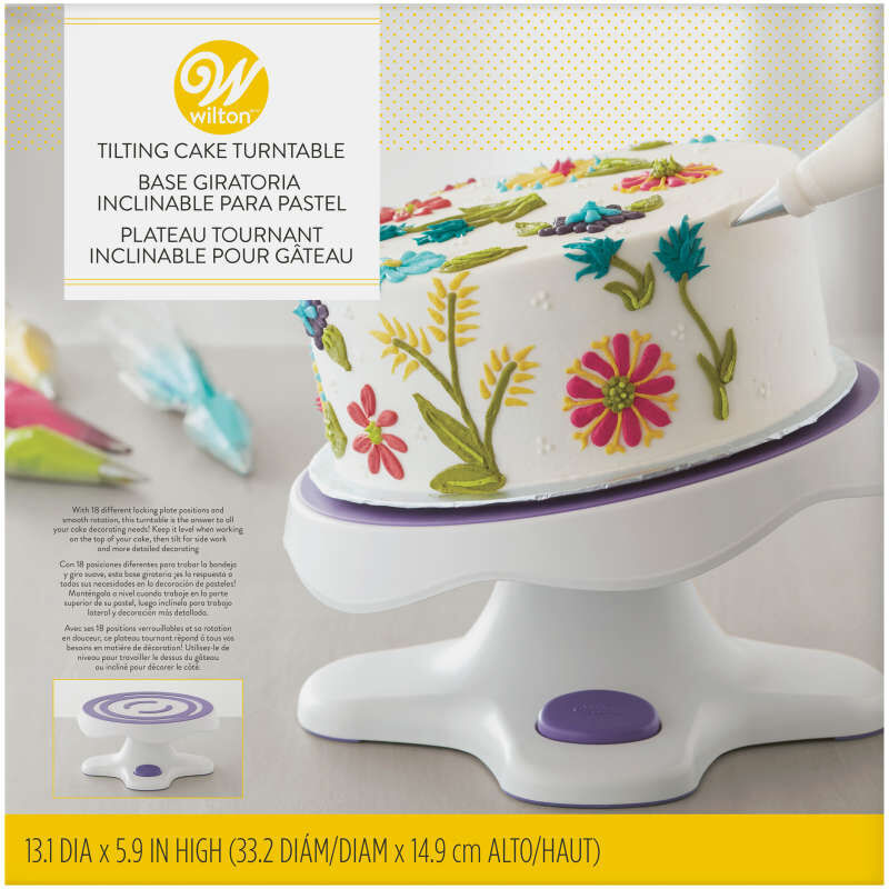 Tilt-N-Turn Ultra Cake Turntable - Cake Decorating Stand image number 1