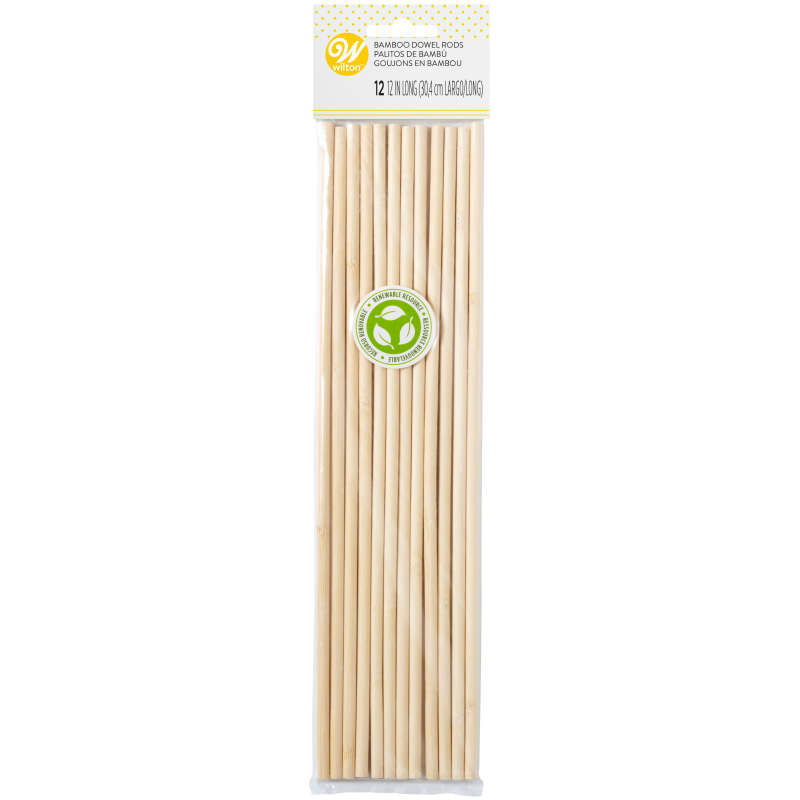 Bamboo Dowel Rods, 12-Count image number 0
