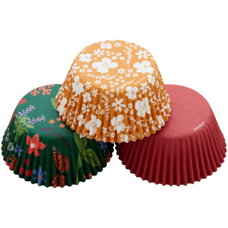 Spring Butterfly and Flower Cupcake Liners, 75-Count image number 1