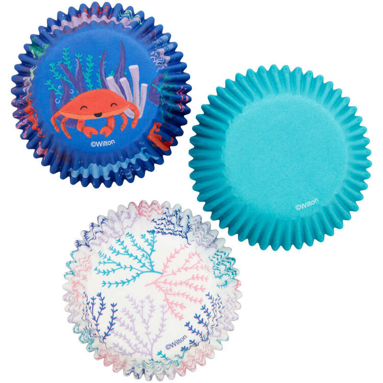 Ocean Life Paper Cupcake Liners, 75-Count