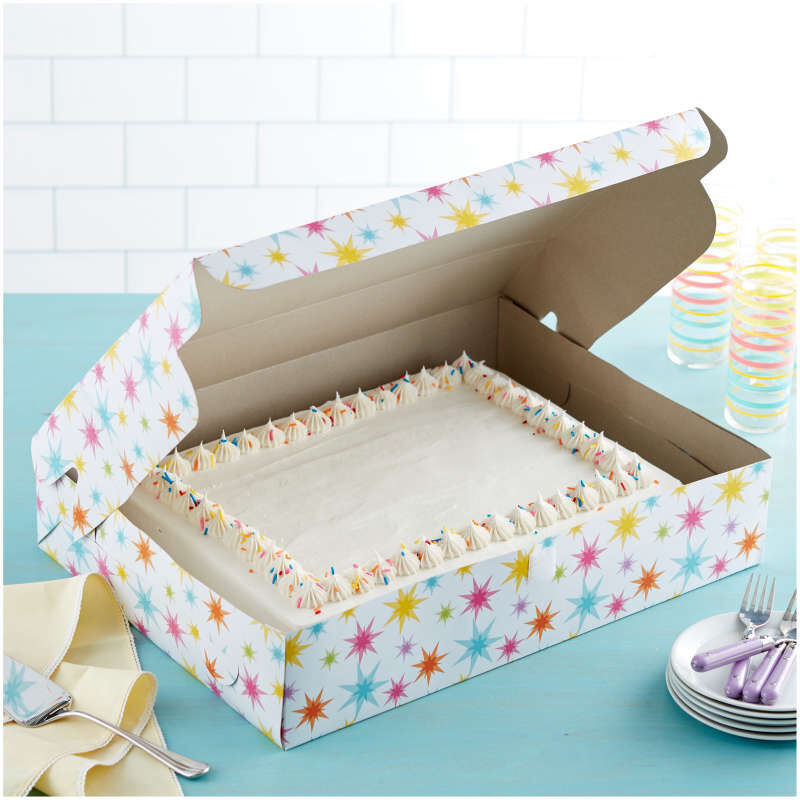 White Cake in the Starburst Cake Box image number 3