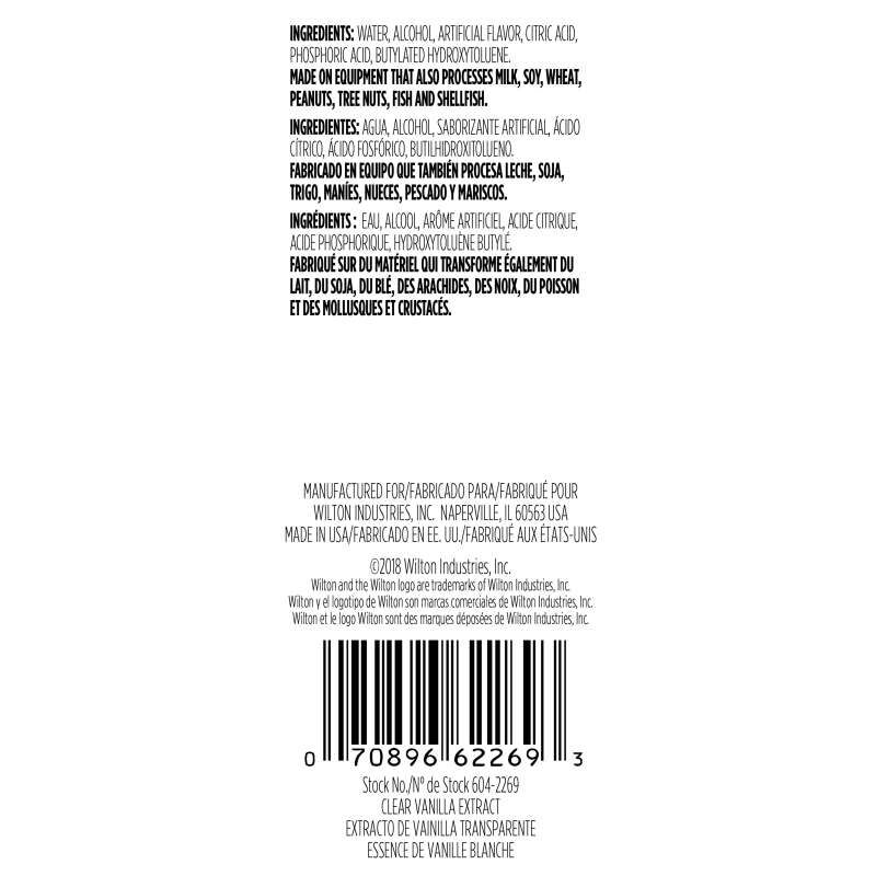 Clear Imitation Vanilla Baking and Flavoring Extract, 8 oz. image number 1