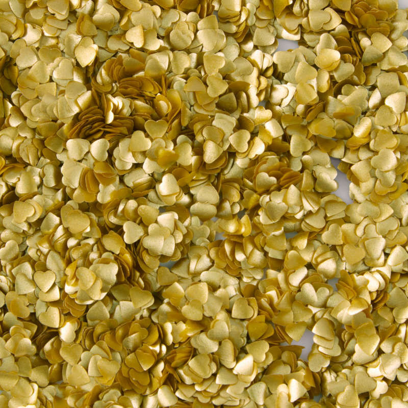Gold Heart Edible Accents, 0.06 oz. - Cake Decorating Supplies image number 2