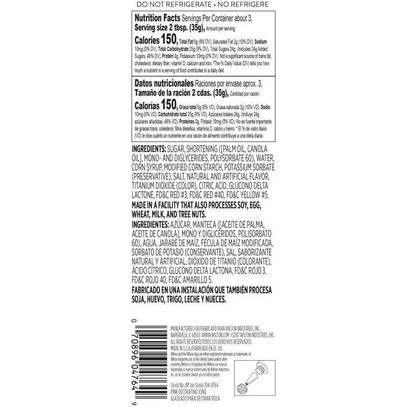 Pink Ready-to-Use Icing Tube, 4.25 oz. image number 1
