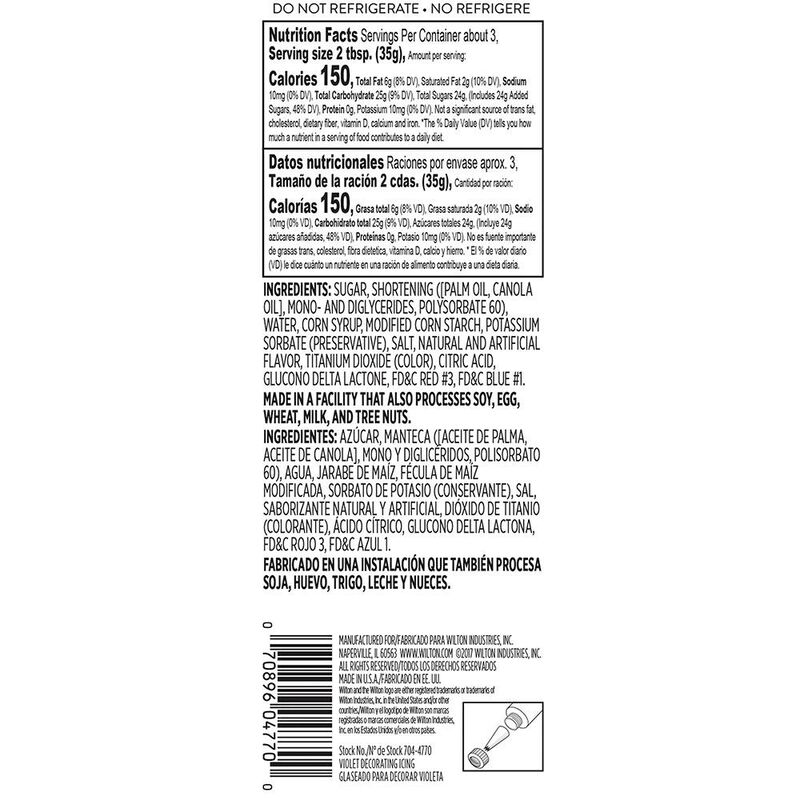Violet Ready-to-Use Icing Tube, 4.25 oz. image number 1