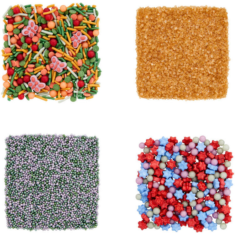 Butterfly and Flower Spring Sprinkles Set, 6.73 oz. (4-Piece Set)