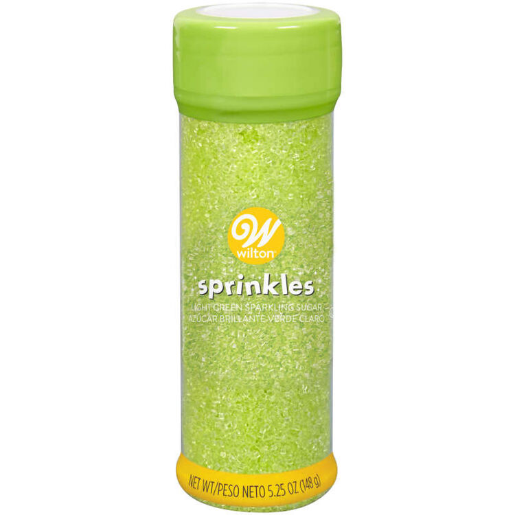Light Green Sparkling Sugar, 5.25 oz.