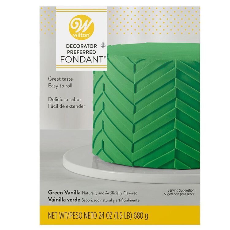 Decorator Preferred Green Fondant, 24 oz. Fondant Icing