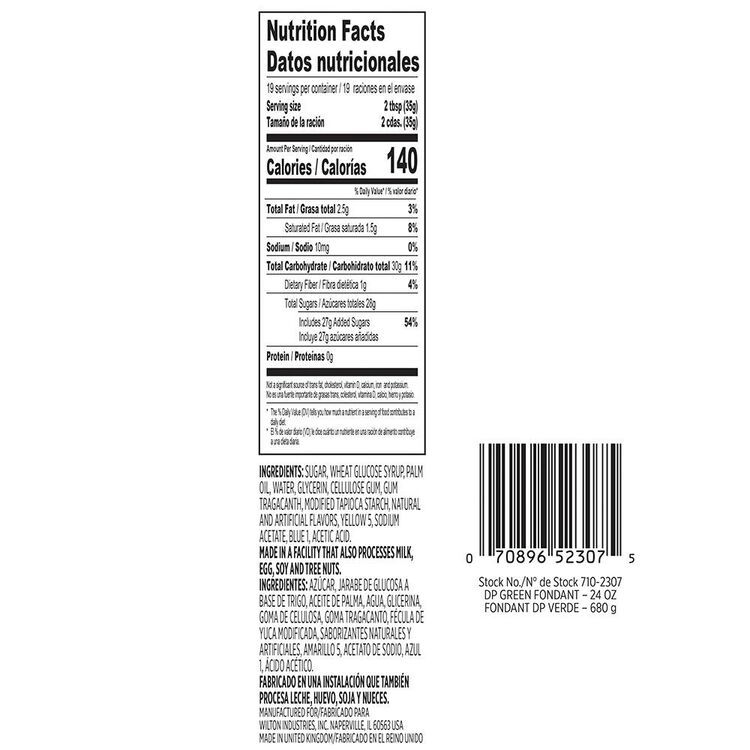 Decorator Preferred Green Fondant, 24 oz. Fondant Icing