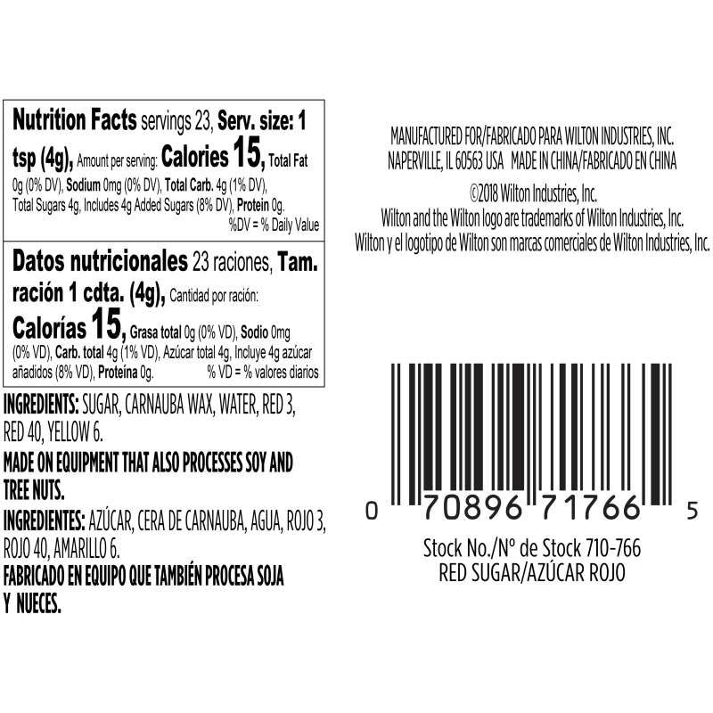 Red Sanding Sugar Sprinkles, 3.25 oz. image number 2