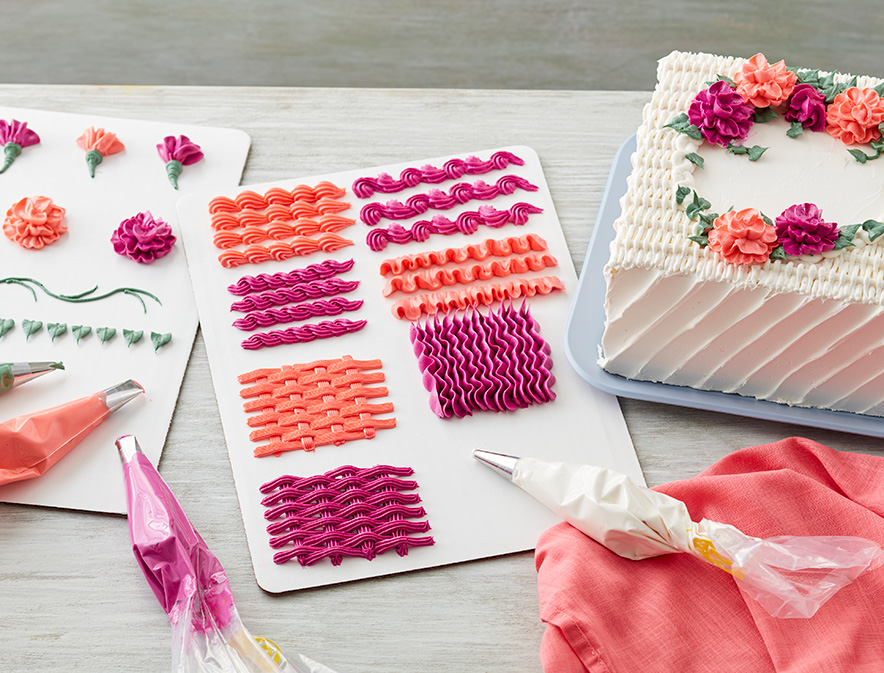 Pink and purple cake