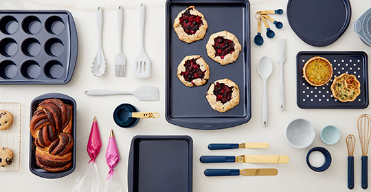 Navy and Gold Kitchen Collection