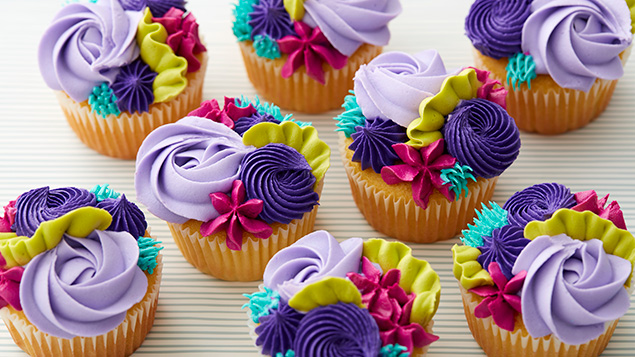 texturred cupcakes